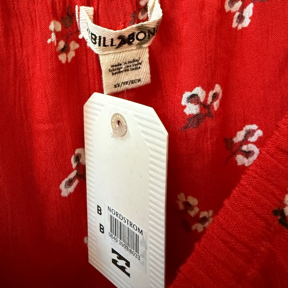 NWT Billabong Blouse Sz XS - Picture 2 of 2
